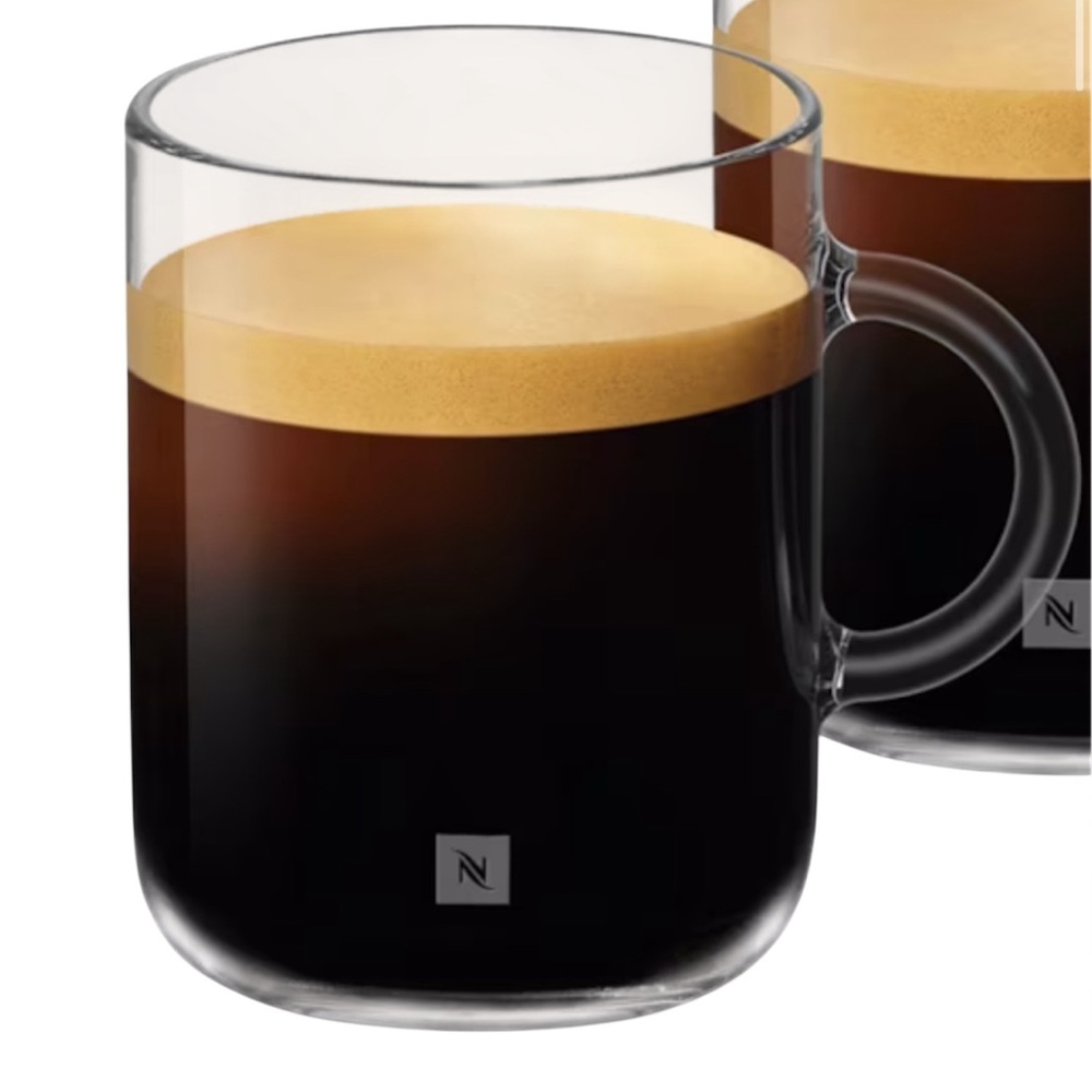 NWT Nespresso Vertuo Mug Cup 12oz Tempered Glass Original Box